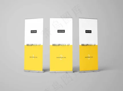 易拉宝样机 易拉宝效果图