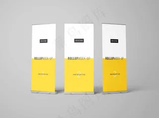 易拉宝样机 易拉宝效果图