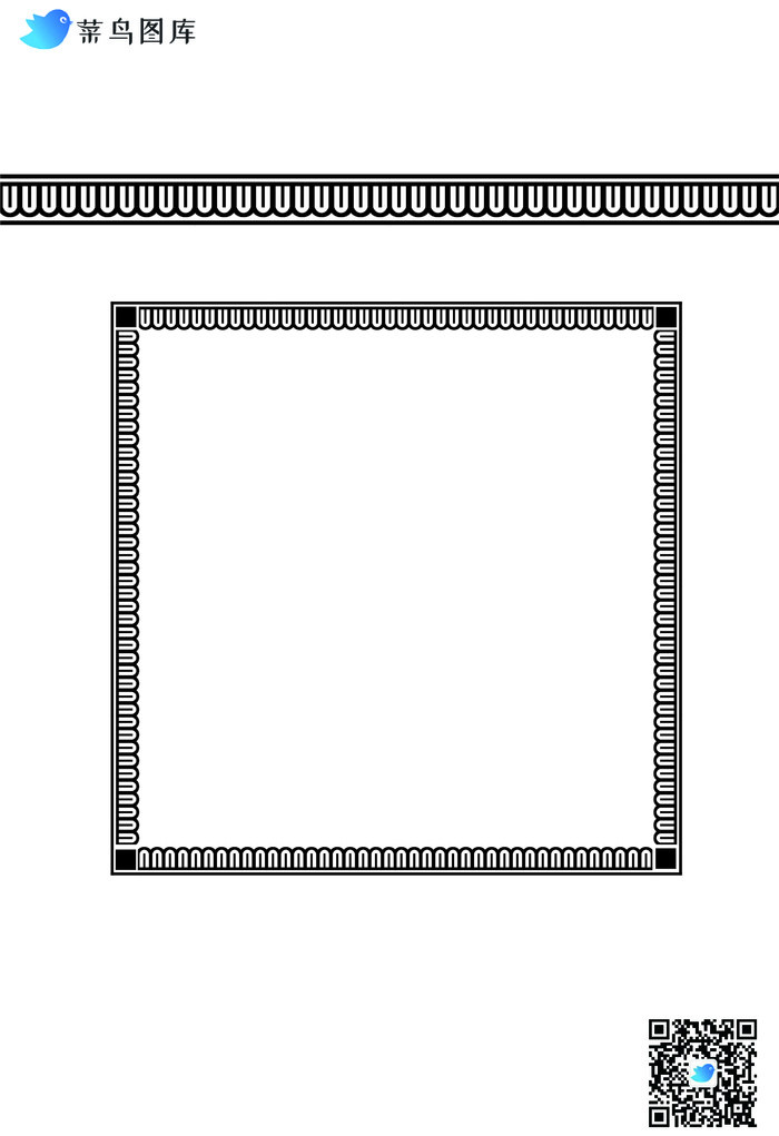 中式图案边框花纹素材
