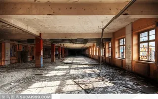 城市废墟-废弃的大厦工厂