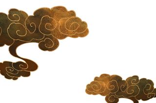 中国风国潮祥云插画手绘云彩图案海报云层装饰背景PSD设计素材