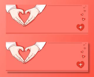 红色公益爱心慈善活动宣传海报展板背景图片PSD分层设计素材模板