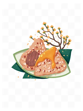 端午节卡通手绘粽子元素