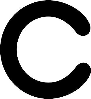 字母C PNG免抠(309x336)