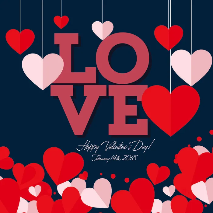 2.14情人节 背景eps,ai矢量模版下载