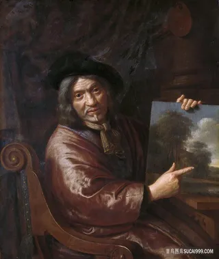 自画像人物油画