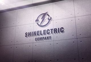 企业背景logo样机模板