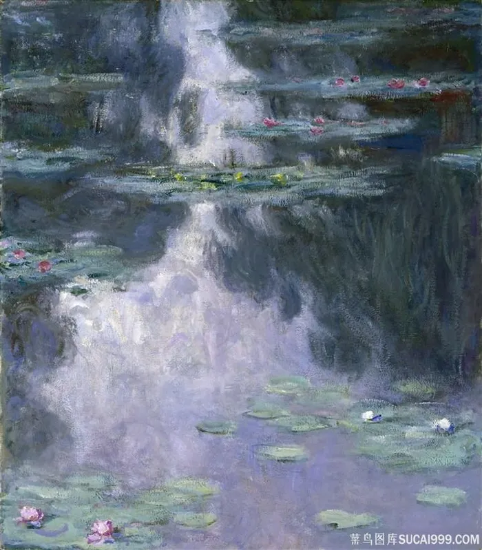 克劳德·莫奈睡莲精美油画下载