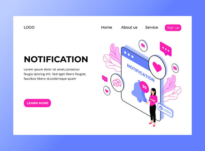 扁平化人物场景办公互联网等距ai矢量设计网页海报UI素材插画