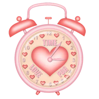 闹钟粉色卡通
