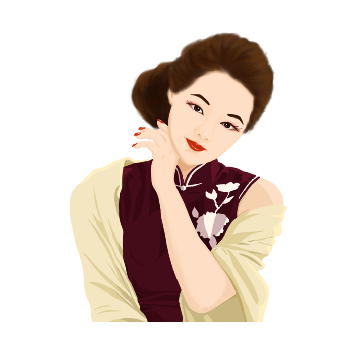 传统旗袍美女 (49)