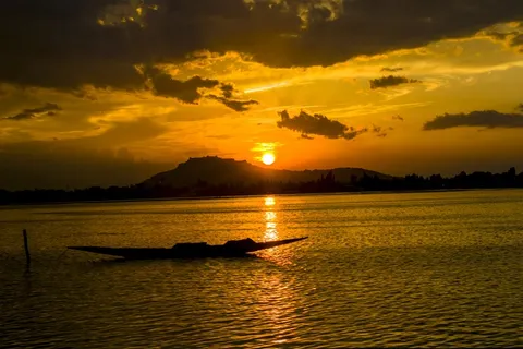 海上日落美景图片 海上日落美景图片