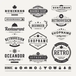 手绘Logo标志素材