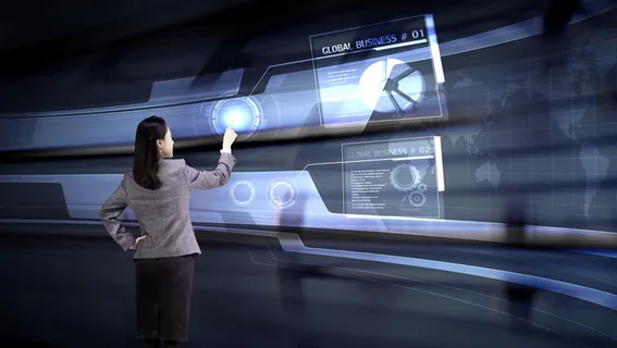 现代商务网络科技背景