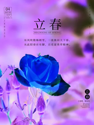 24节气立春春季新春春天海报模板PSD分层设计素材源文件模板