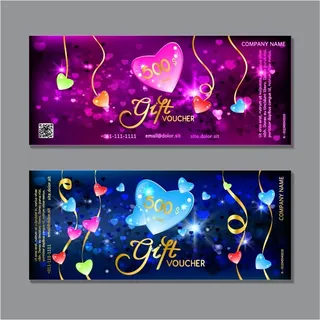 节日礼券矢量模板设计礼券优惠券代金券,AI格式