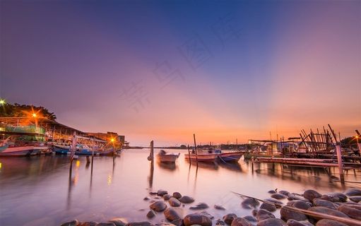 木船海岸美景风景图片