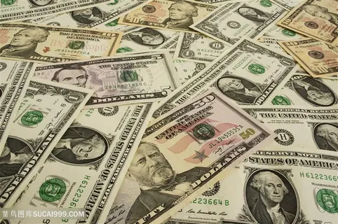 各国货币散放在一起高清图片