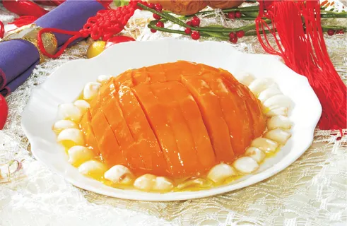 南瓜3 百合蒸南瓜