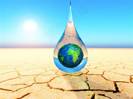 水中的美丽地球 水中的美丽地球