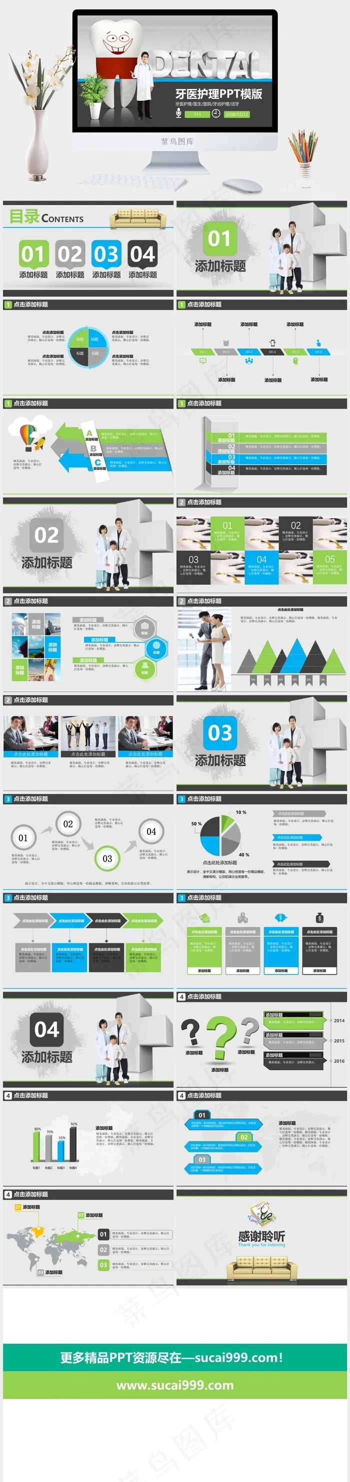 口腔牙科PPT模板ppt模版 口腔牙科PPT模板ppt模版