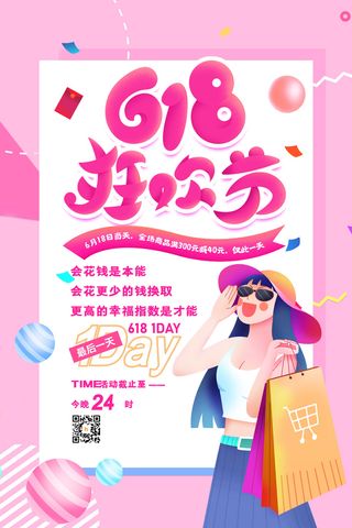 618电商促销大促海报宣传折扣模板PSD分层设计素材