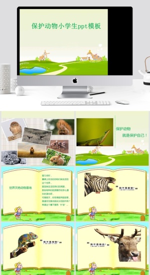  清新通用PPT模板预览图