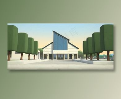 室外建筑效果图