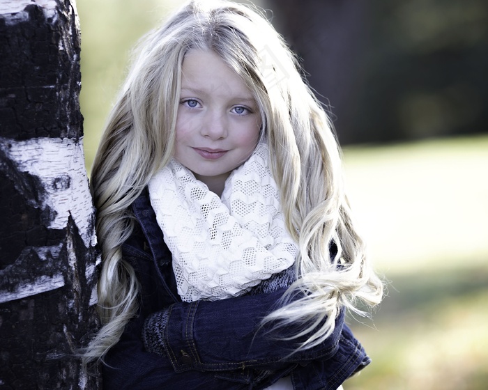 清新唯美可爱的女孩摄影图片