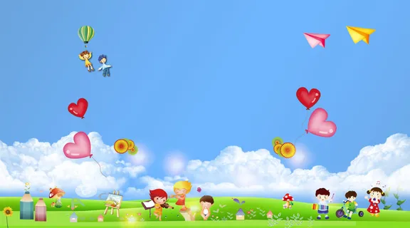 设计儿童公园花草背景