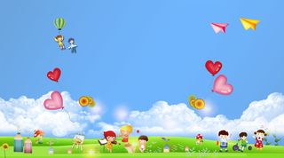 设计儿童公园花草背景