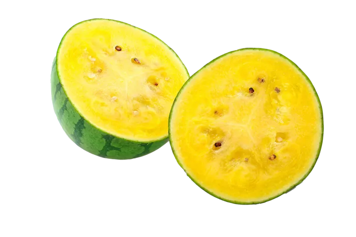 黄心西瓜水果超市商品白底图免抠实物摄影png格式图片透明底