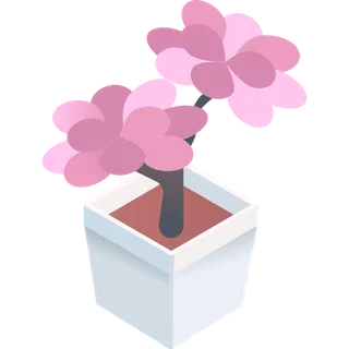 立体风格紫色多肉盆栽