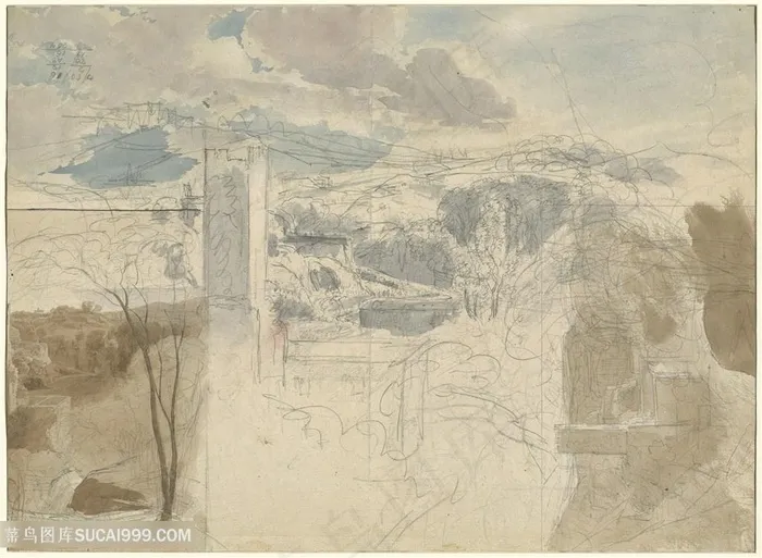 水墨唯美风景装饰画