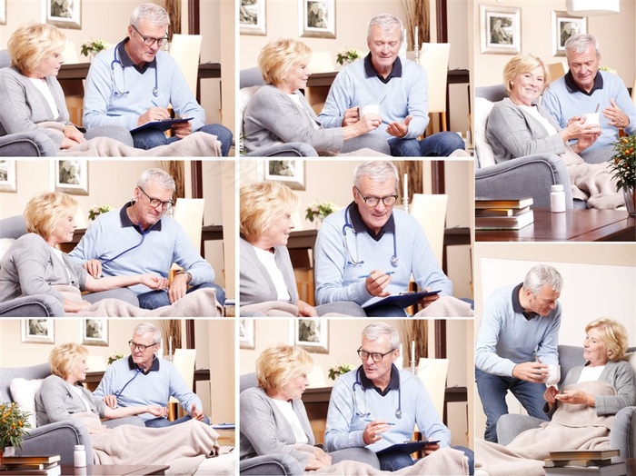 幸福的老年人高清图片