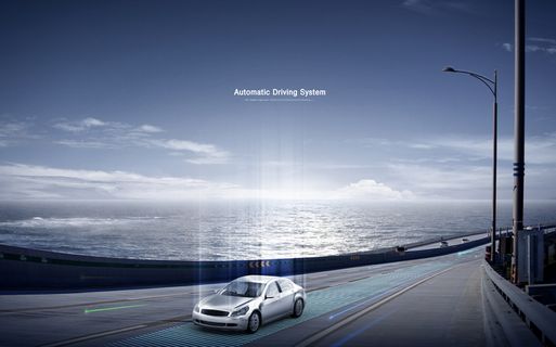 未来自动驾驶海报PSD分层素材