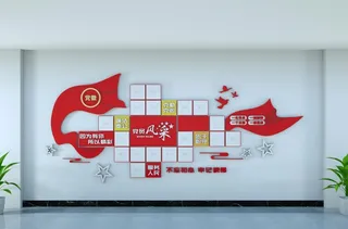 党员风采文化墙