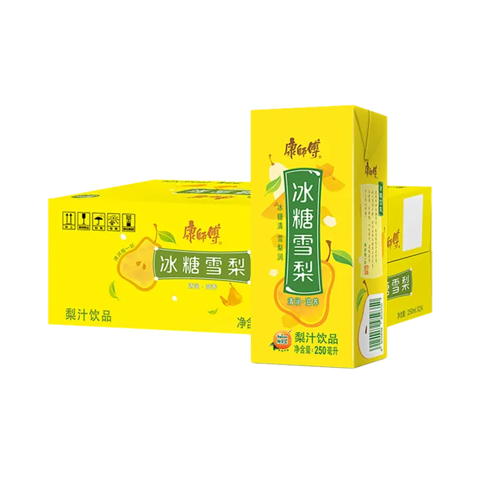 康师傅冰糖雪梨  2超市商品白底图免抠实物摄影png格式图片透明底