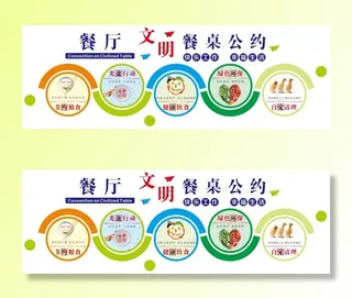 餐桌公约形象墙
