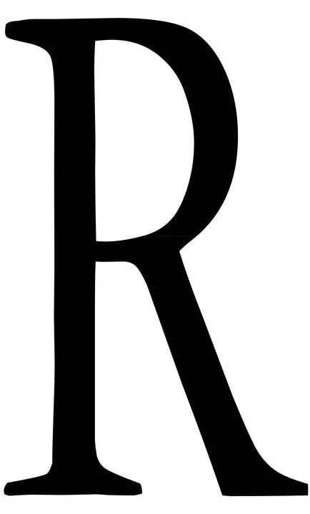 字母R PNG免抠(434x720)