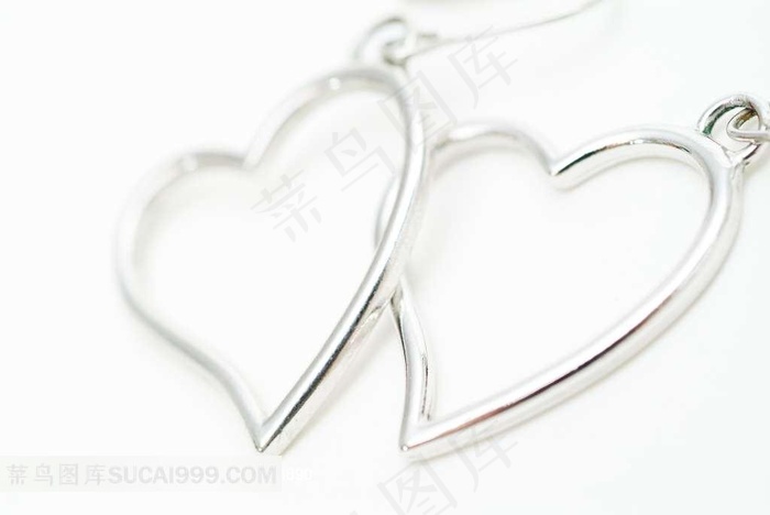 纯银心形吊坠