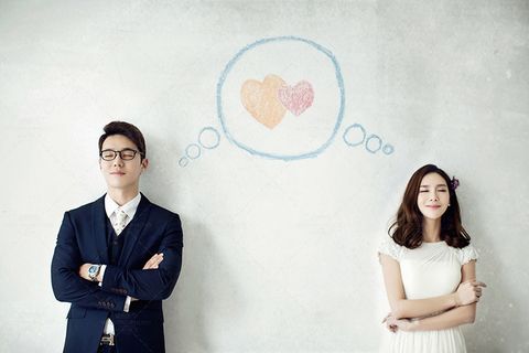 韩式婚礼手绘摄影素材 