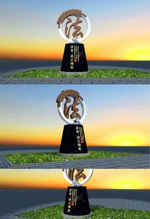 创意法字锤子审判台造型法治宪法中国法治户外雕塑