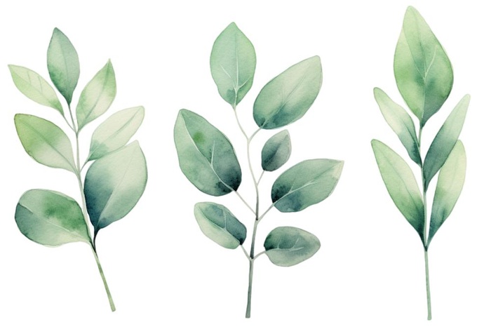 绿叶植物树叶茶壶免抠(1344x896)