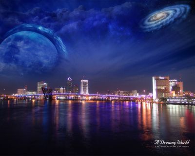 城市壁纸城市的上空