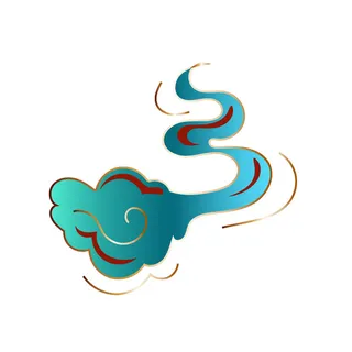 中国风中式国潮敦煌云纹祥云插画图案云朵云彩元素PSDAI设计素材