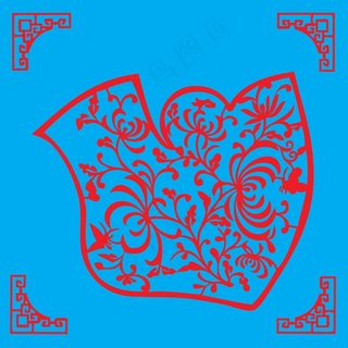 花纹剪纸 剪纸风元素