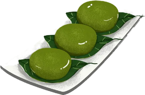 清明节海报设计插图卡通青团素材图片元素png透明背景