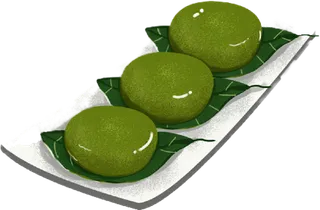 清明节海报设计插图卡通青团素材图片元素png透明背景