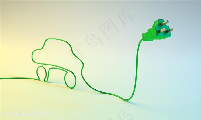 小车与插销创意高清图片